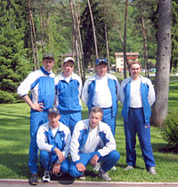 Сборная России на чепионате мира 2003 года по ловле форели