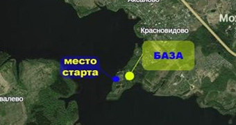 Карта акватории чемпионата России по зимней блесне