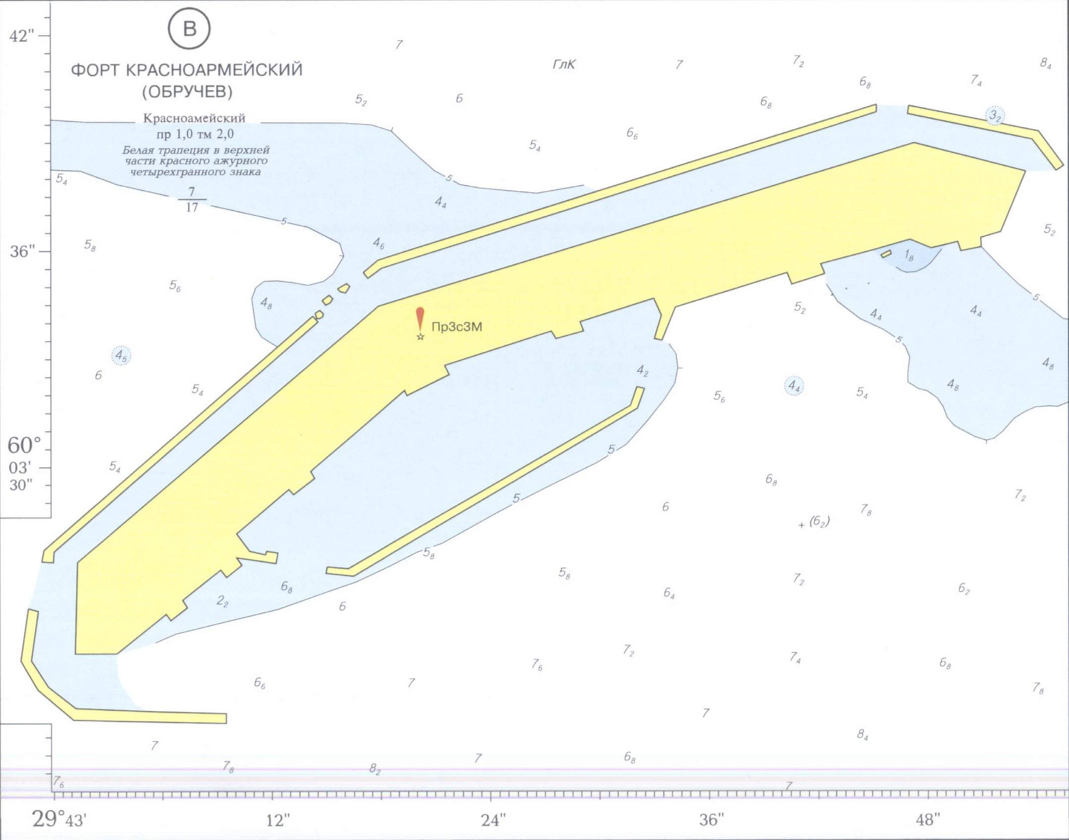 Форты финского залива на карте
