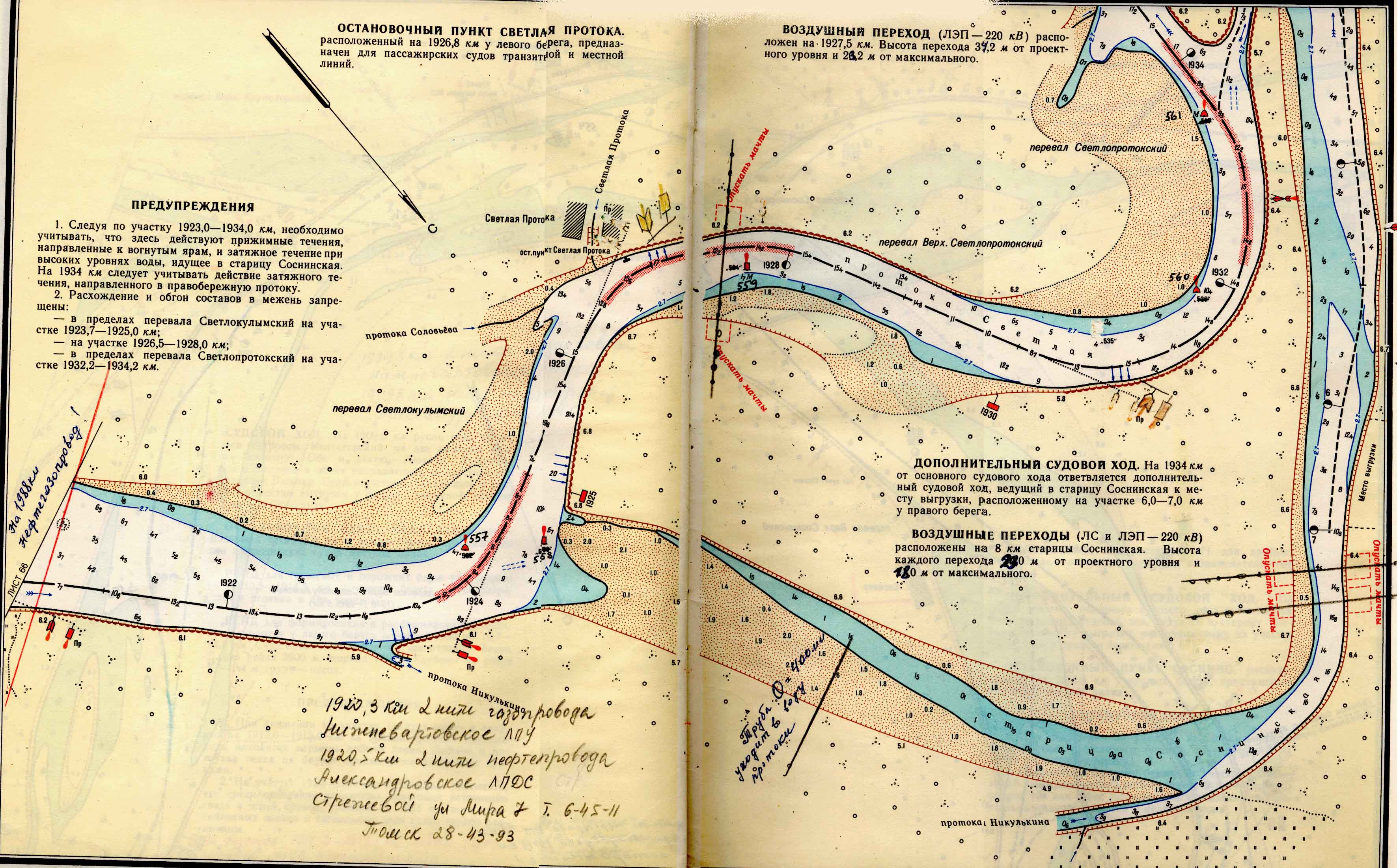 Лоцманская карта реки Иртыш