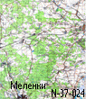 Карта реки Ока - топорграфические карты от Калуги до Нижнего Новгорода. Меленки
